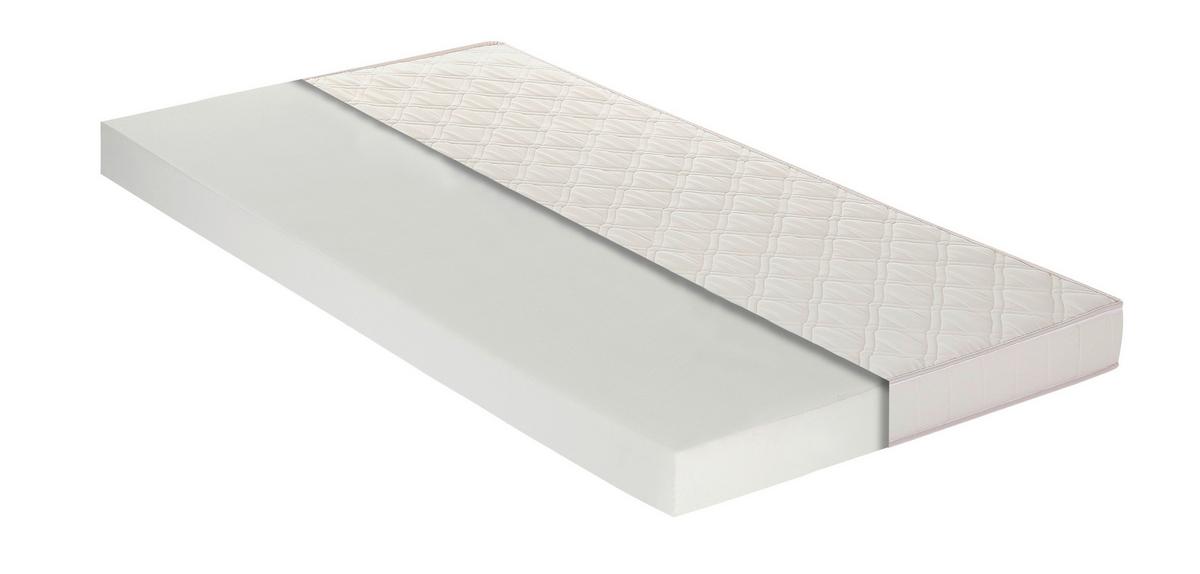 Kaltschaummatratze Basci Plus H2/3 ca. 90x200 cm - Weiß, Basics, Textil (90/200cm) - P & B