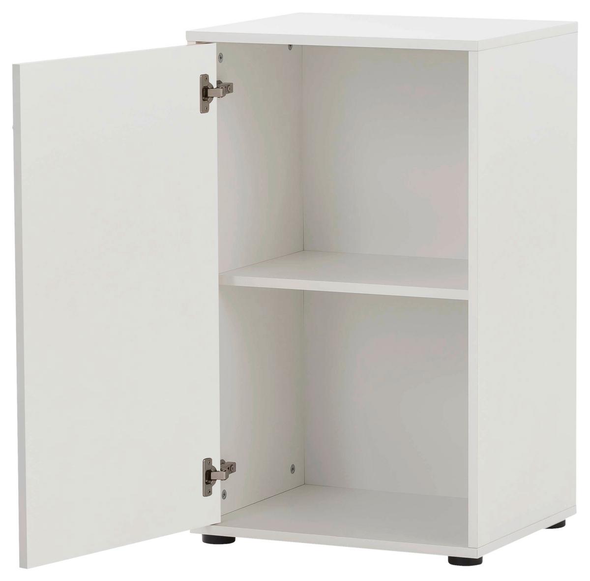 Aktenschrank U 510 T Weiß ca. 50,9x83,6x41cm - Weiß, MODERN, Holzwerkstoff (50,9/83,6/41cm) - MID.YOU