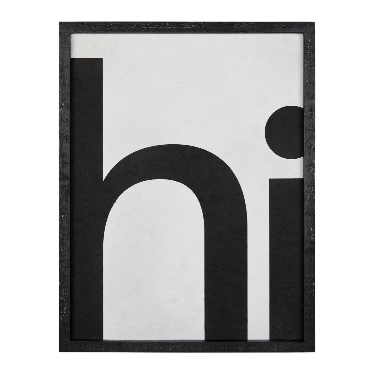 OBRAZ ILA - czarny, Modern, materiał drewnopochodny/drewno (35/45/2,5cm) - Bessagi Home