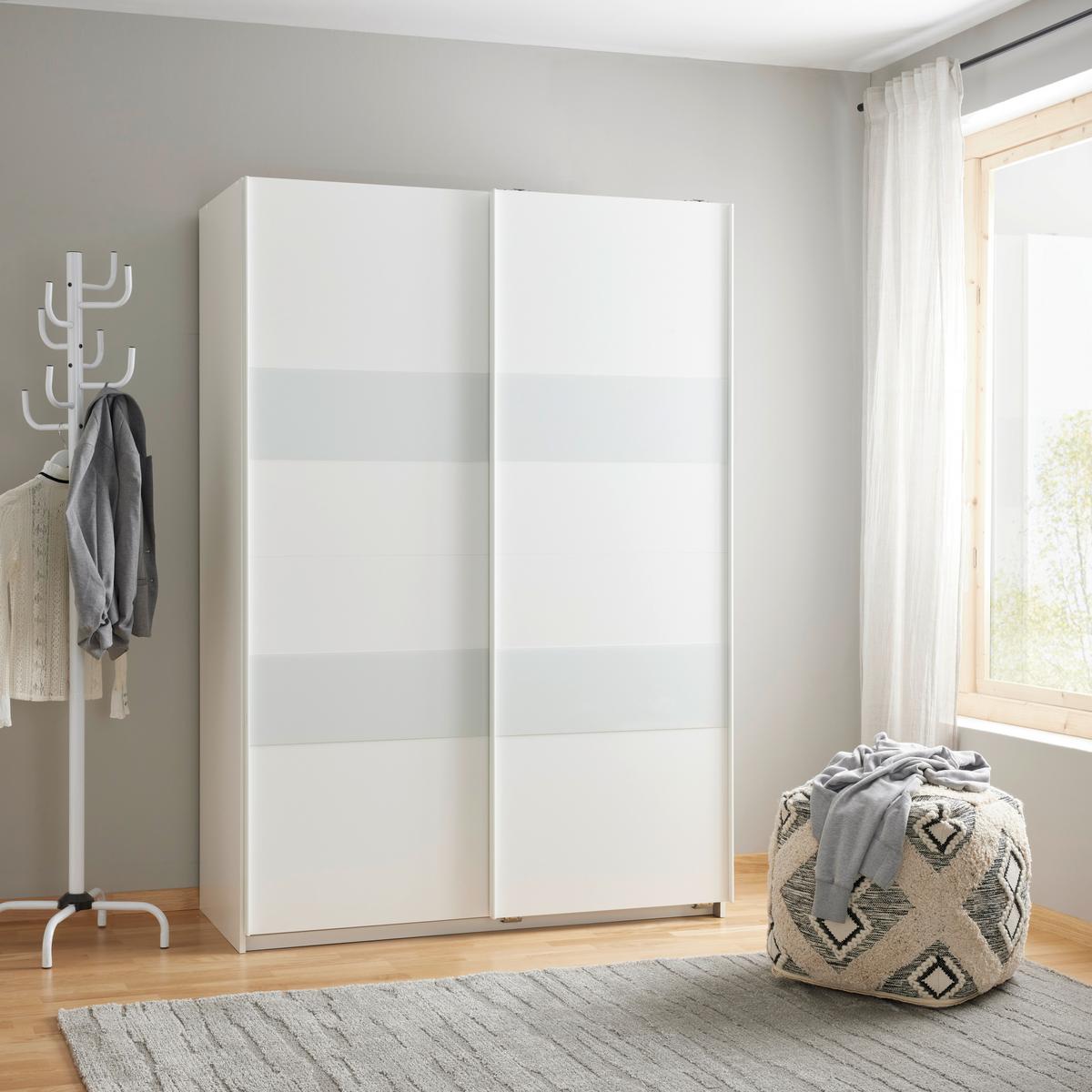 Dulap cu uși culisante ALTONA - alb, Konventionell, material pe bază de lemn (135/200/64cm) - Modern Living