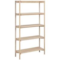 REGAŁ OXFORD - kolor dębowy, Trend, materiał drewnopochodny/drewno (86/160/30cm)