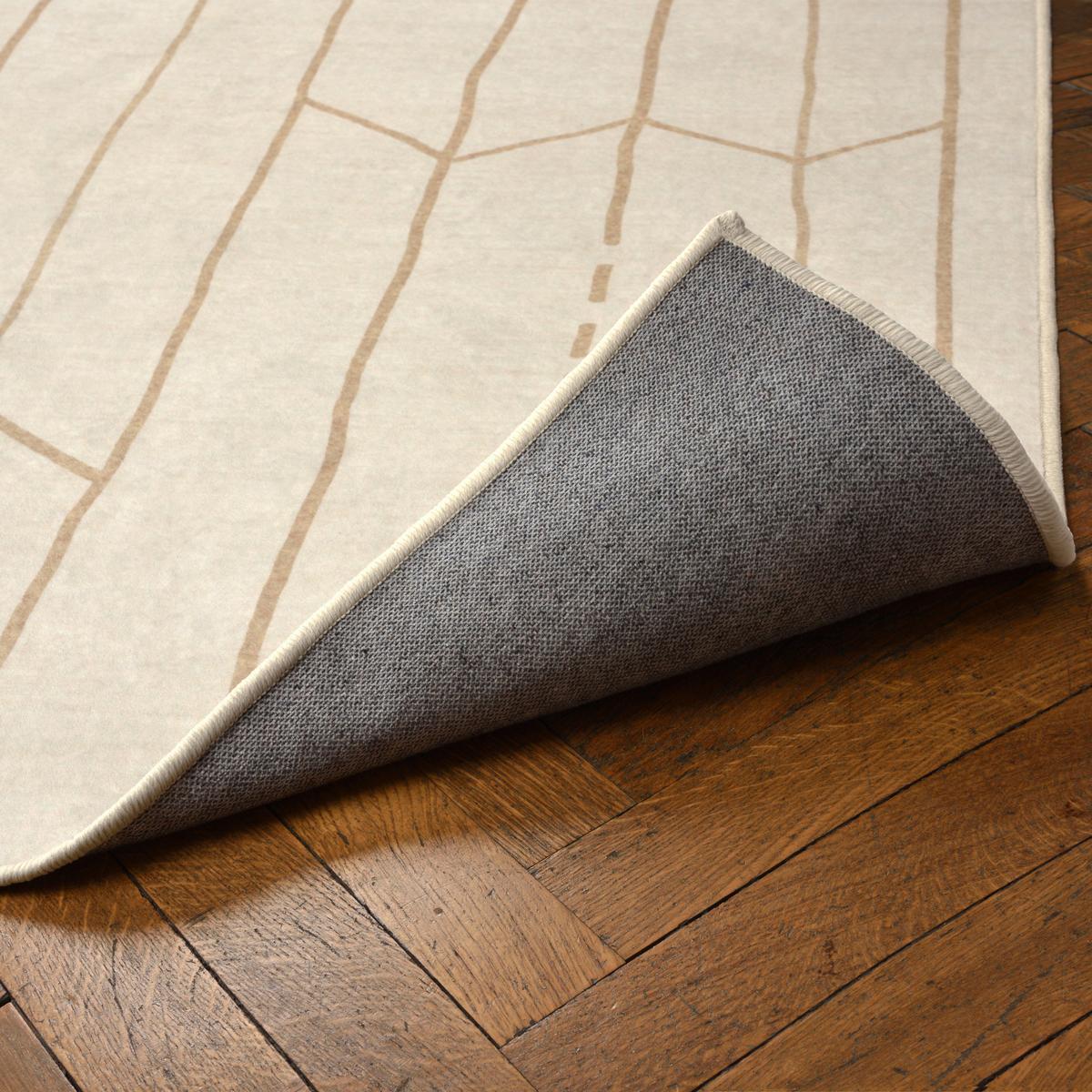 DYWAN TKANY NA PŁASKO MAIRA - kremowy/miodowy, Design, tkanina (130/190cm) - Lindorug