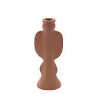Kerzenhalter Line in Terra cotta - Terracotta, Keramik (8/7,8/20cm) - Modern Living