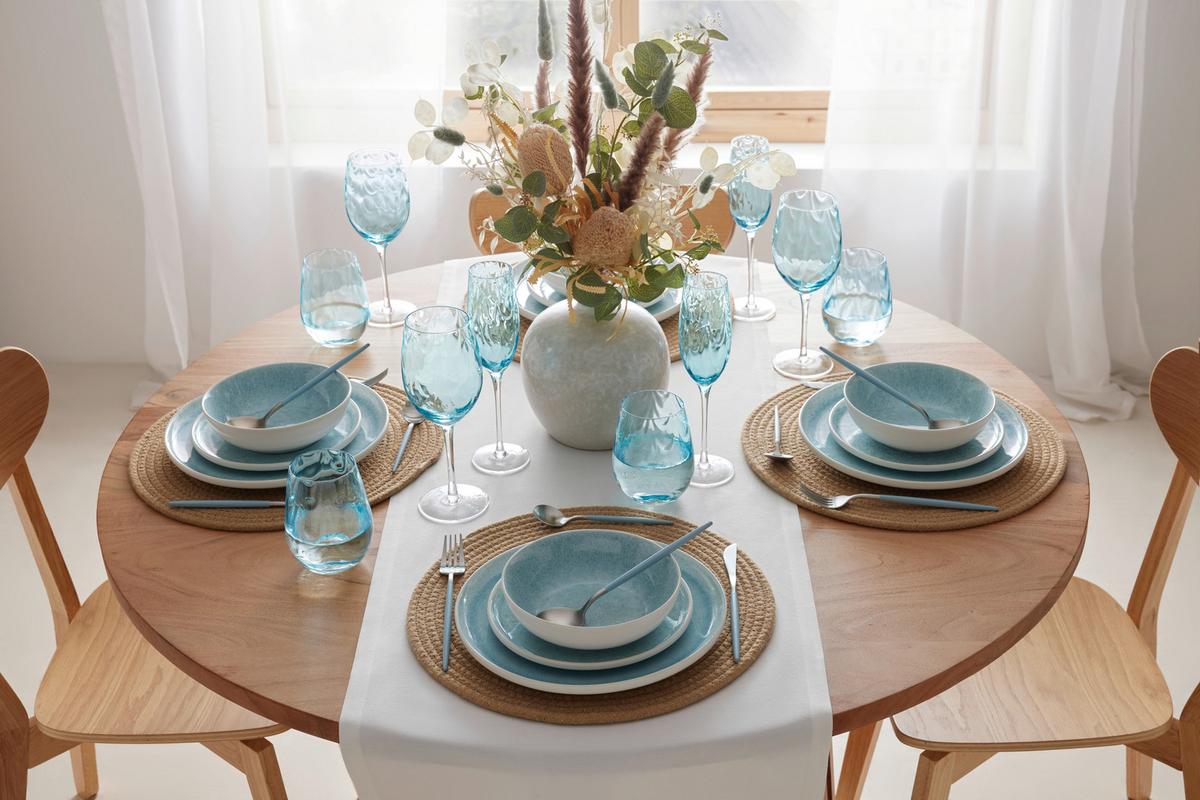 Weinglas Lividus Blau ca. 570 ml - Blau, MODERN, Glas (9/24cm) - Mömax