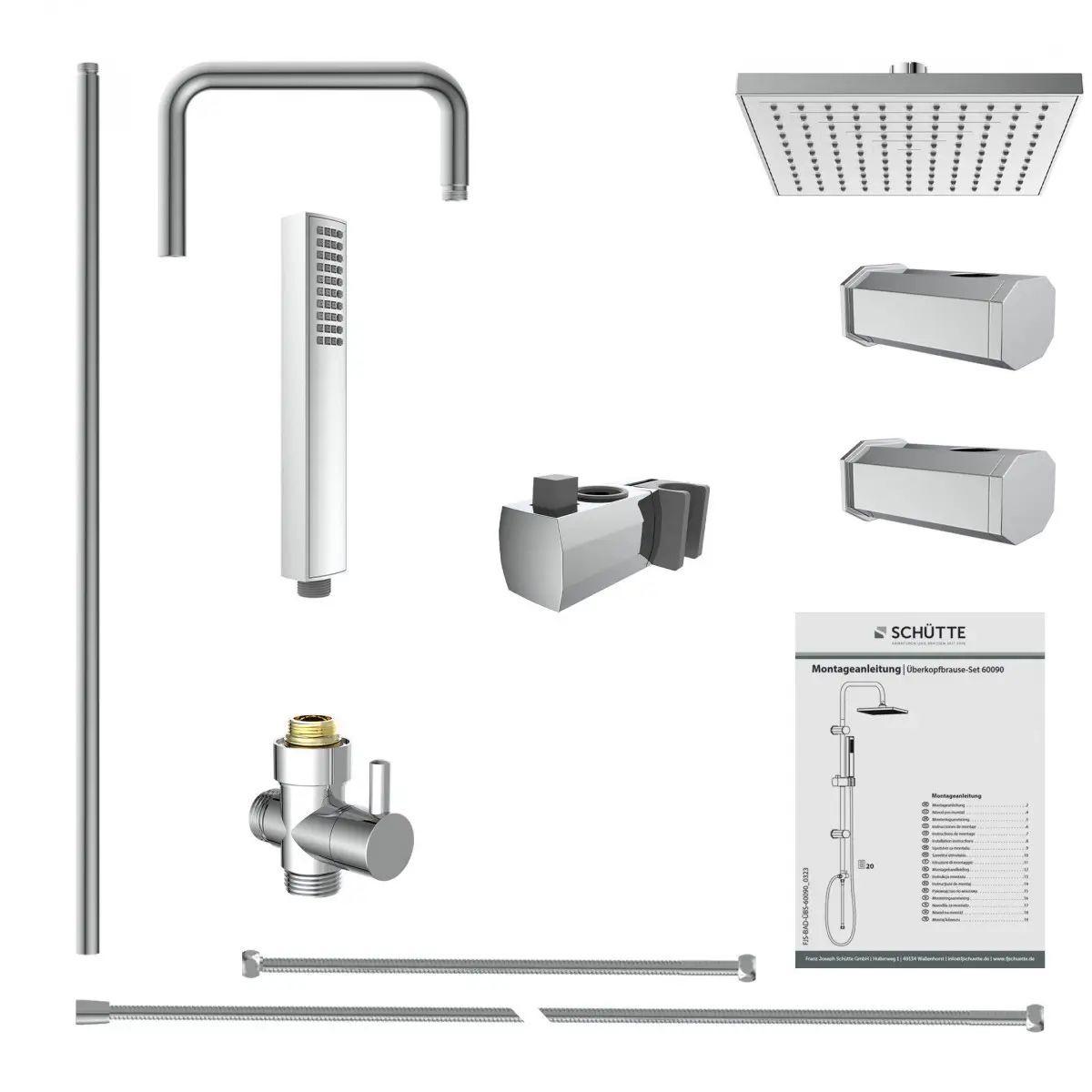 Set Tuša Tokyo - boje kroma, metal/plastika (20,0/99,0/34,0cm) - Mömax