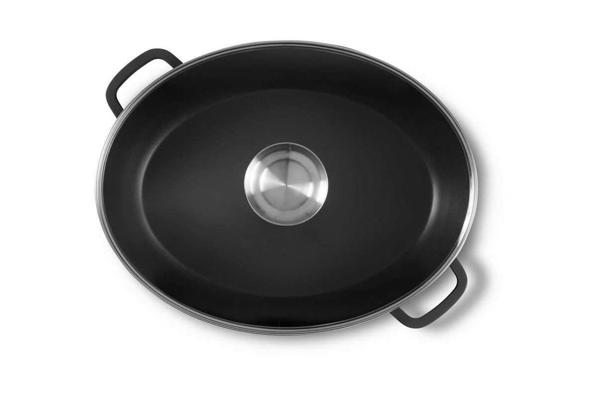 BRYTFANNA PERFECT COOKING - kolor stalowy/przejrzysty, Basics, metal/szkło (42/32/13,3cm) - Homeware Profession.