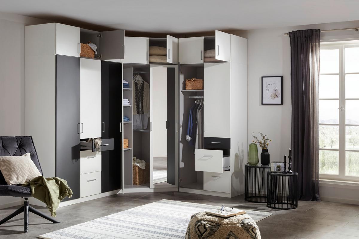 Nastavek Za Omaro Click, Bela - bela/barve aluminija, Konvencionalno, umetna masa/leseni material (91/40/58cm) - Mömax