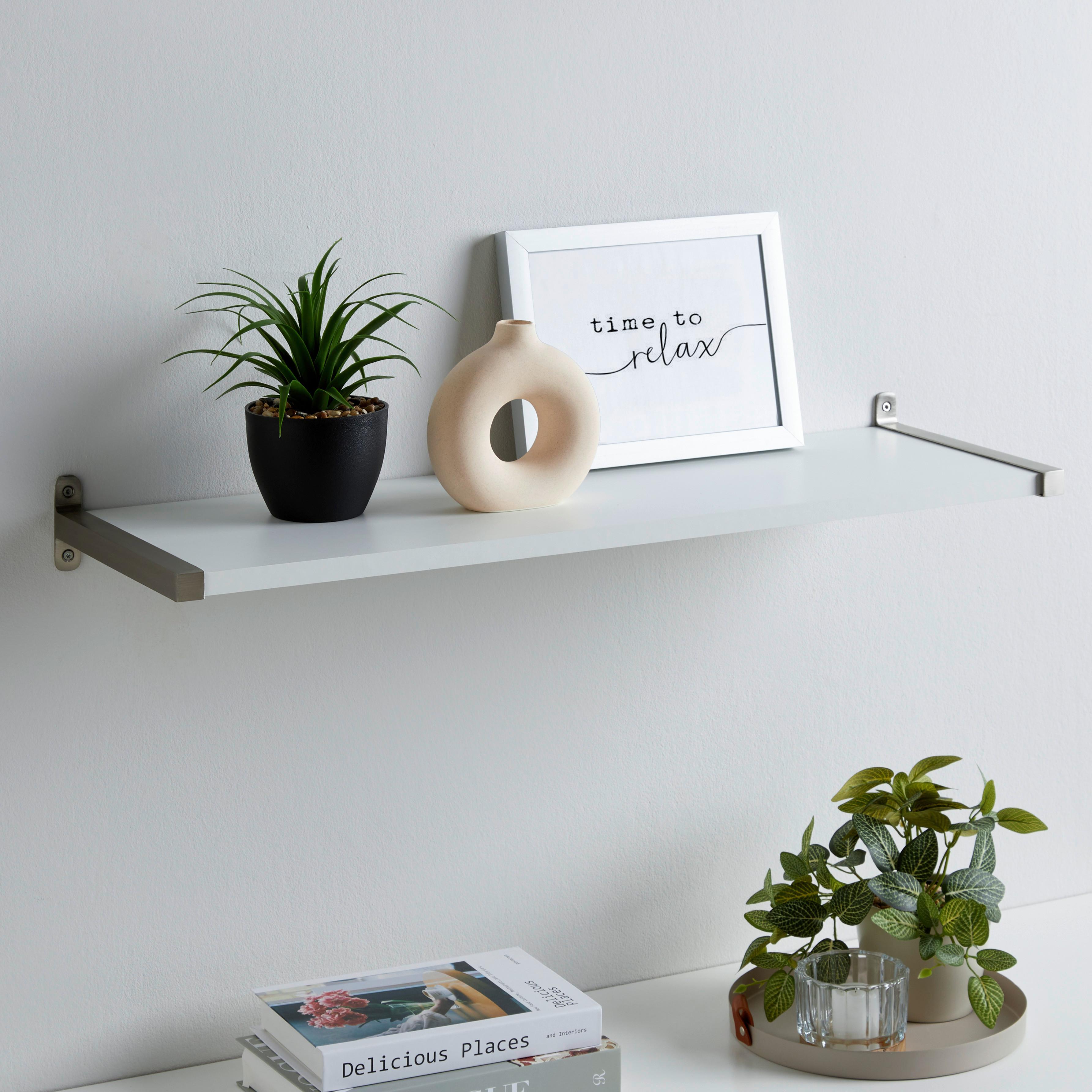 Stenski Nosilec Lentini Ii - barve aluminija, Moderno, kovina (2,2/8/25,5cm) - Mömax