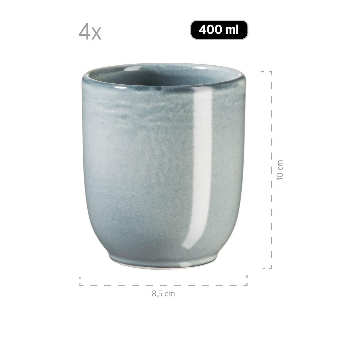 FRÜHSTÜCKSSERVICE LIVIO - Grün, Basics, Keramik - Mäser