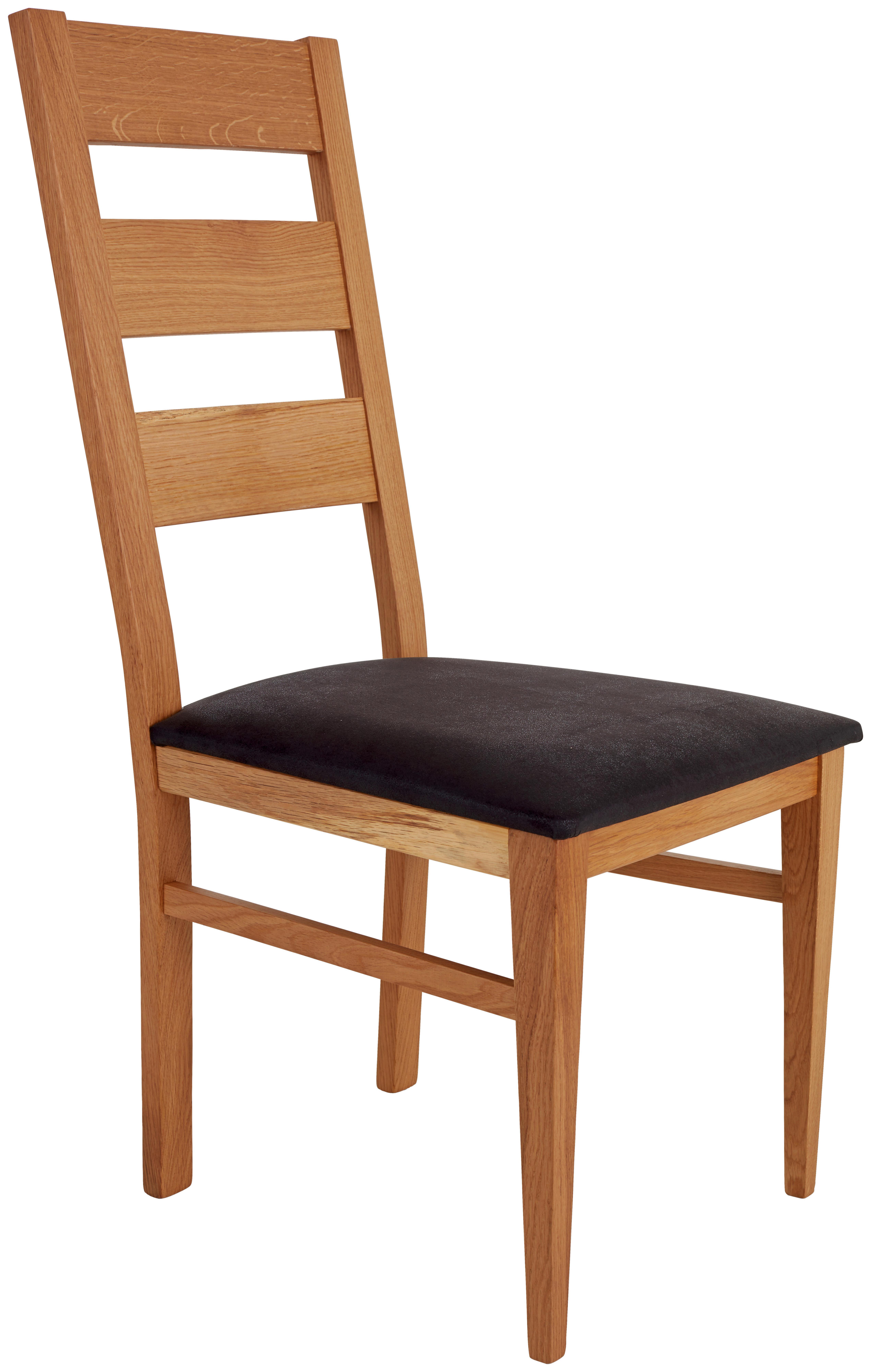KRZESŁO ORLANDO - kolor dębowy/czarny, Konventionell, drewno (45/97/51cm)