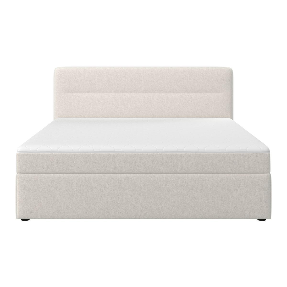 Box Ágy Marco - bézs, Modern, textil/fa (160/200cm) - Bessagi