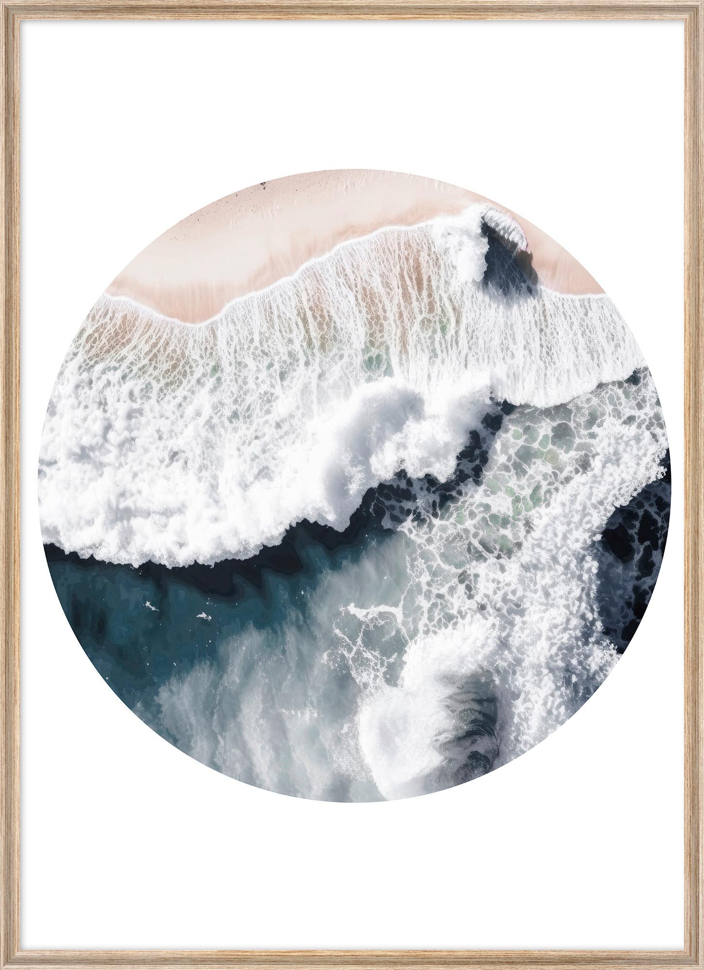 Bild Kenzo Multicolor ca. 50x70cm - Eichefarben/Multicolor, Holzwerkstoff/Papier (50/70cm) - Modern Living