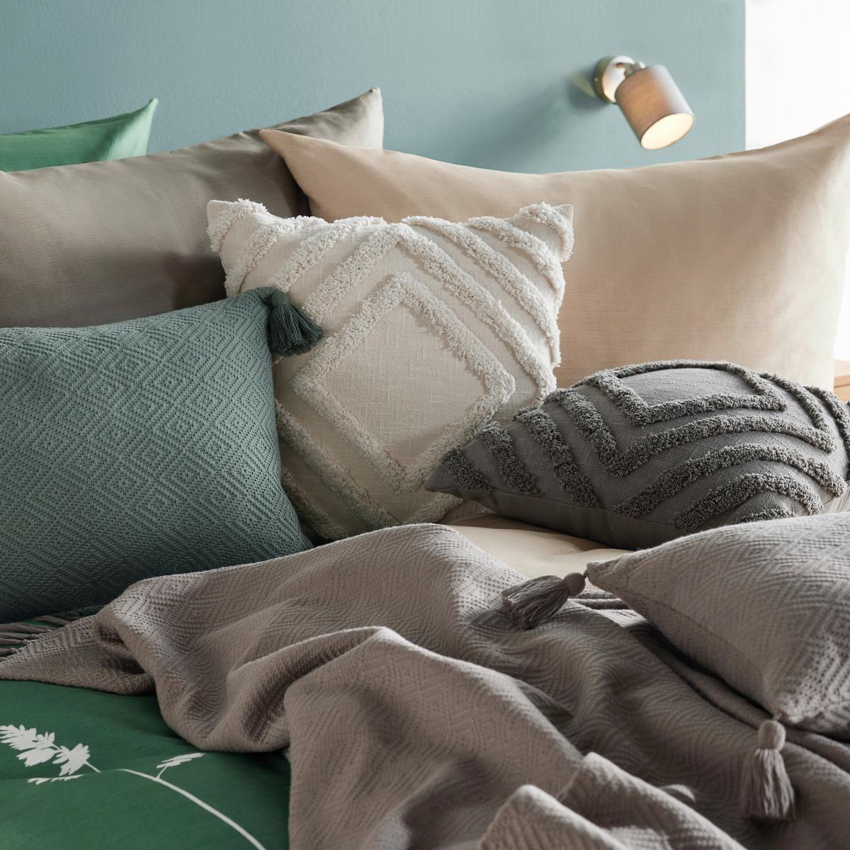 Zierkissen Frieda in Jade ca. 40x60cm - Jadegrün, MODERN, Textil (40/60cm) - Modern Living