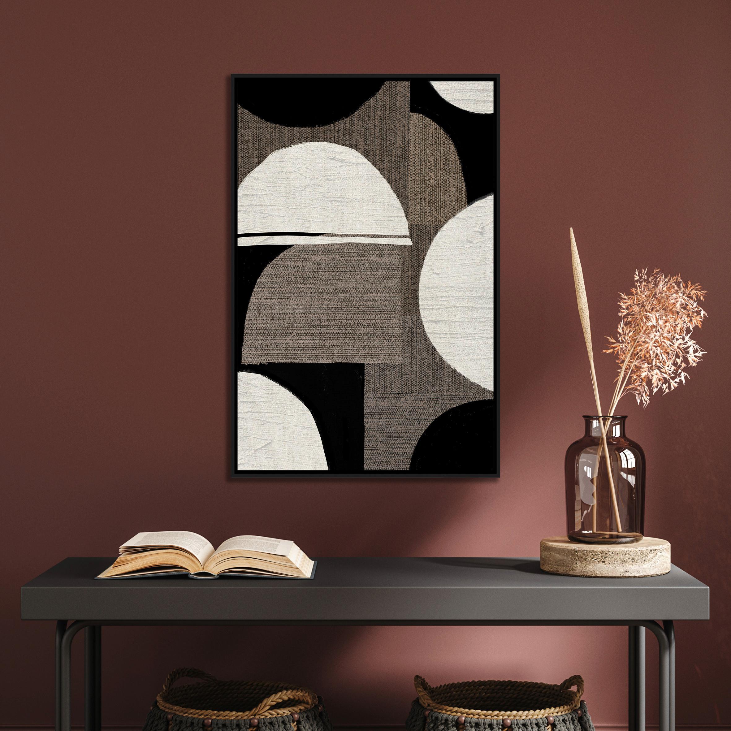 Keilrahmenbild Lotta ca. 60x90cm - Beige/Schwarz, MODERN, Holzwerkstoff/Kunststoff (60/90cm) - Premium Living