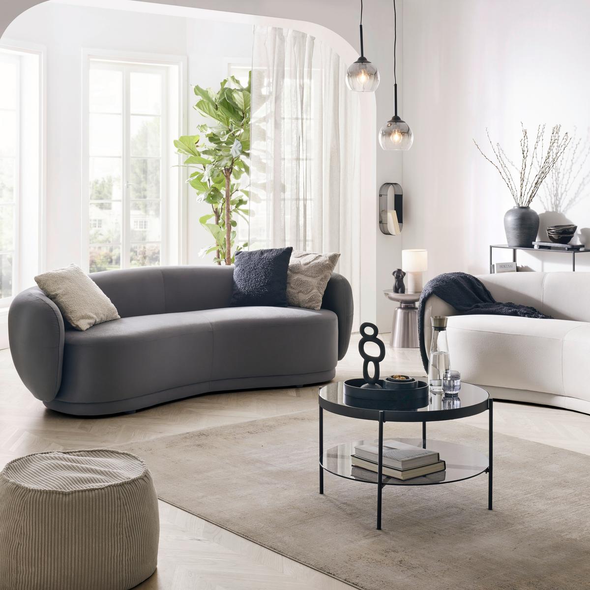 Díszpárna Boucle - fehér, Konventionell, textil (45/45cm) - Modern Living
