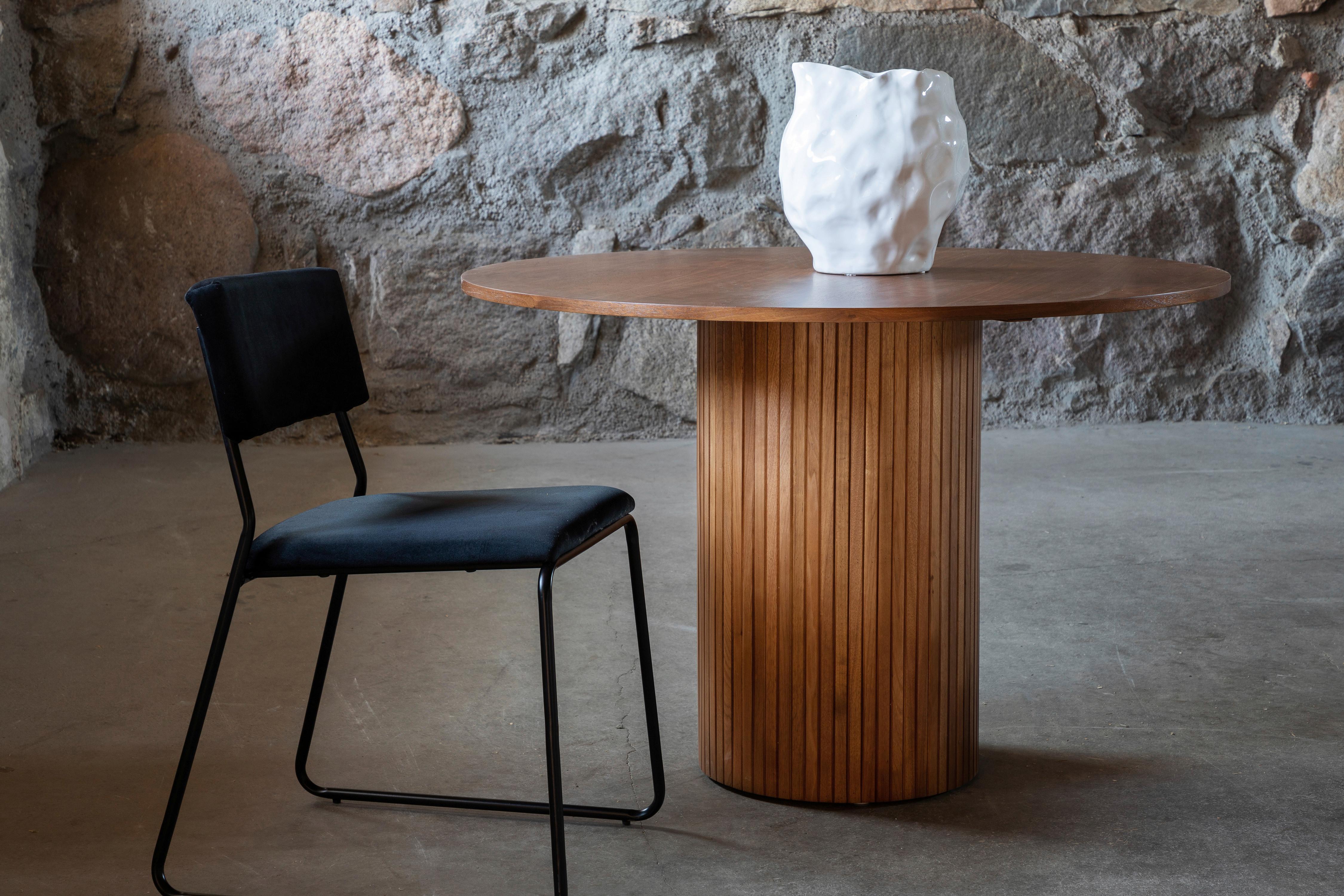 ESSTISCH BIANCA - Walnussfarben, Design, Holzwerkstoff (110/110/75cm) - Livetastic
