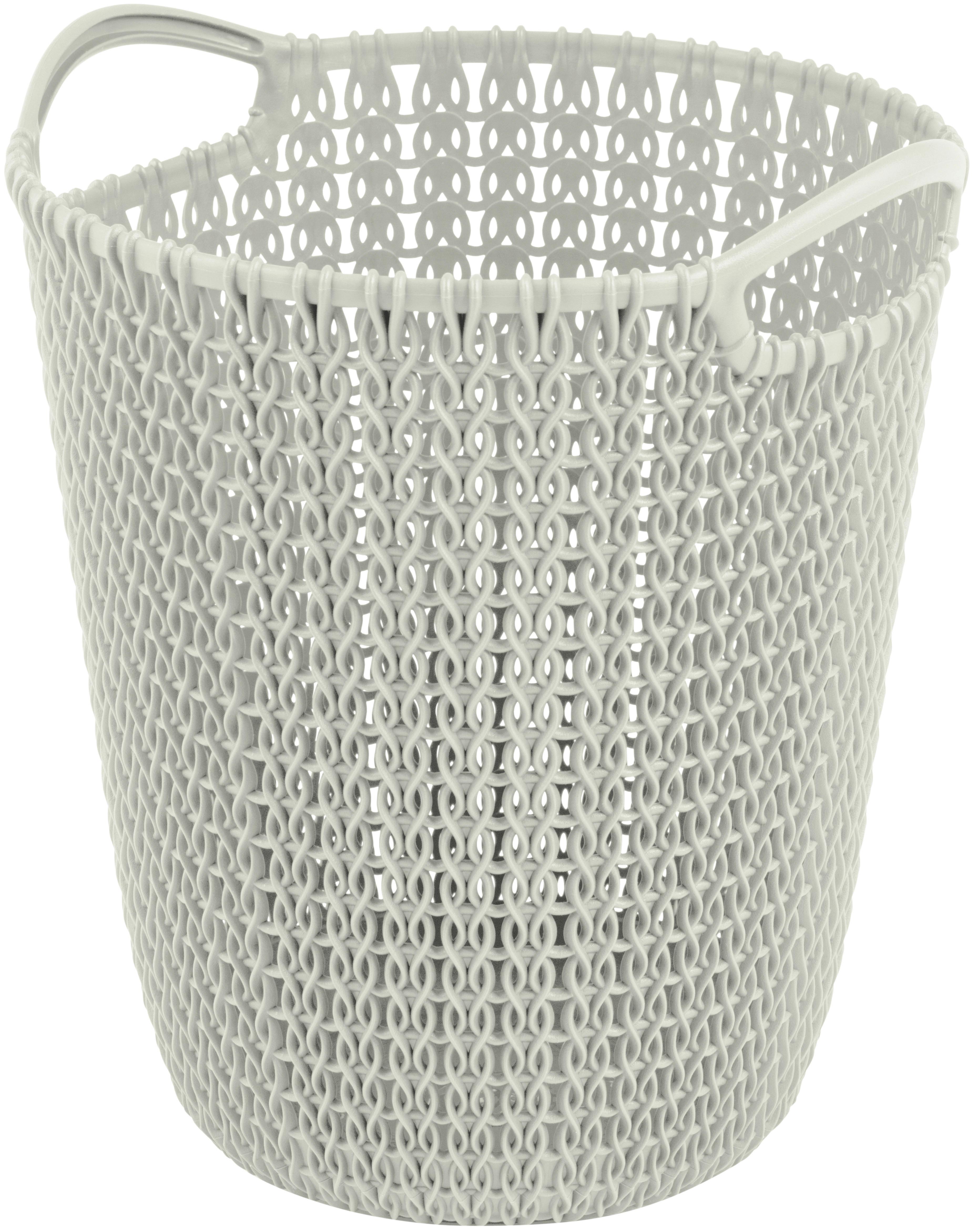 Papírkosár Knit - krém, műanyag (23.9/27.2/23.1cm) - Curver
