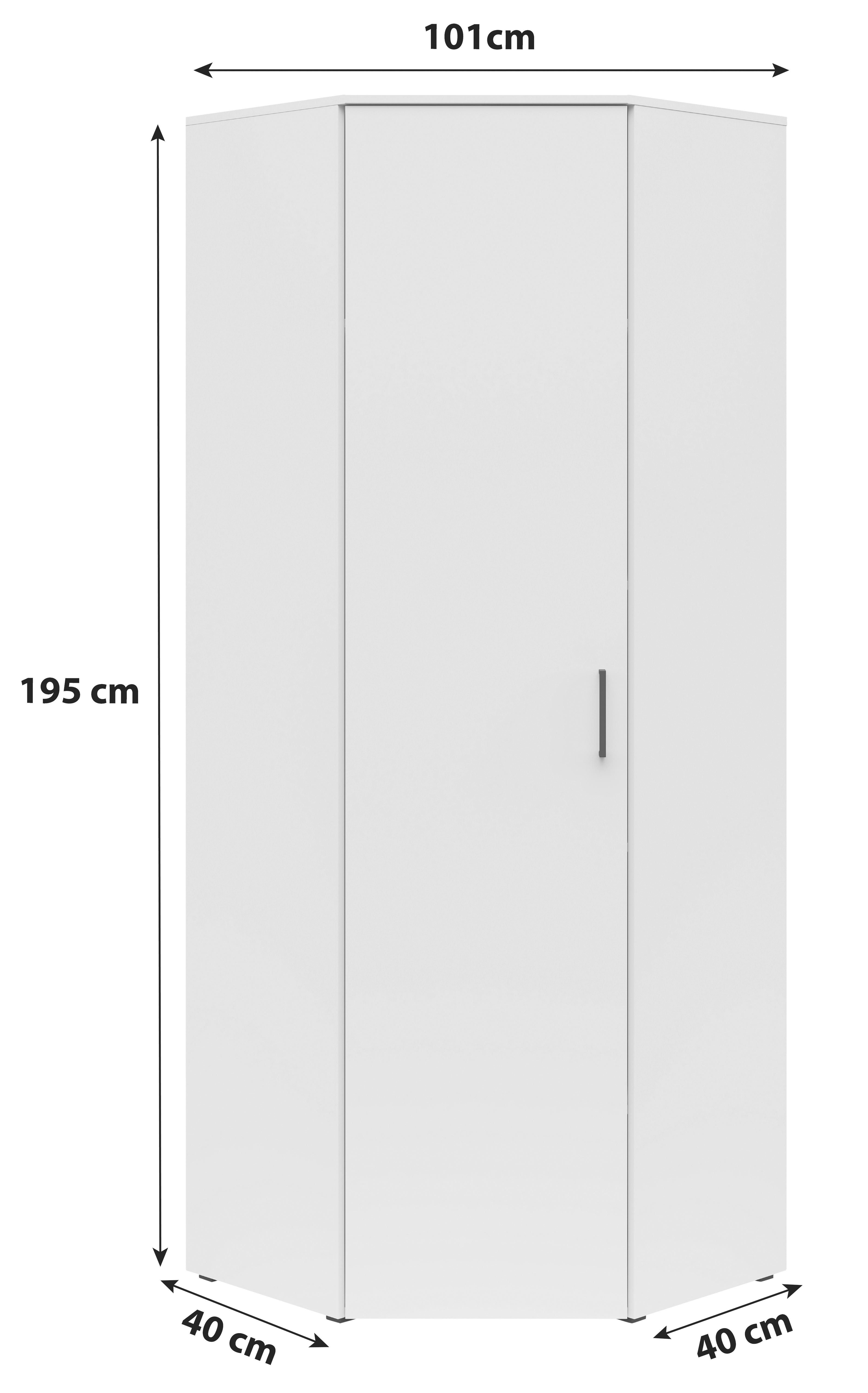 Dulap pe colț MULTI - grafit, Modern, material pe bază de lemn (71,5/71,5cm) - Modern Living