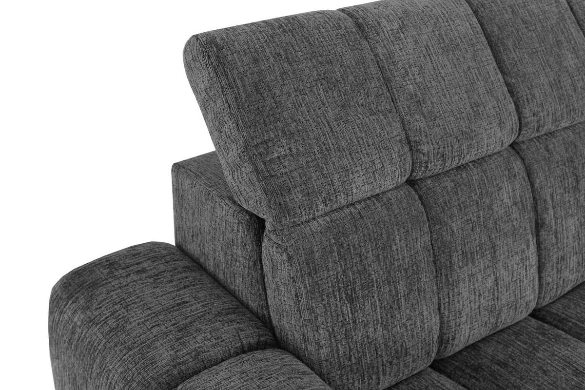 Kutna Garnitura Laya - antracit, Moderno, tekstil (155/250cm) - Premium Living