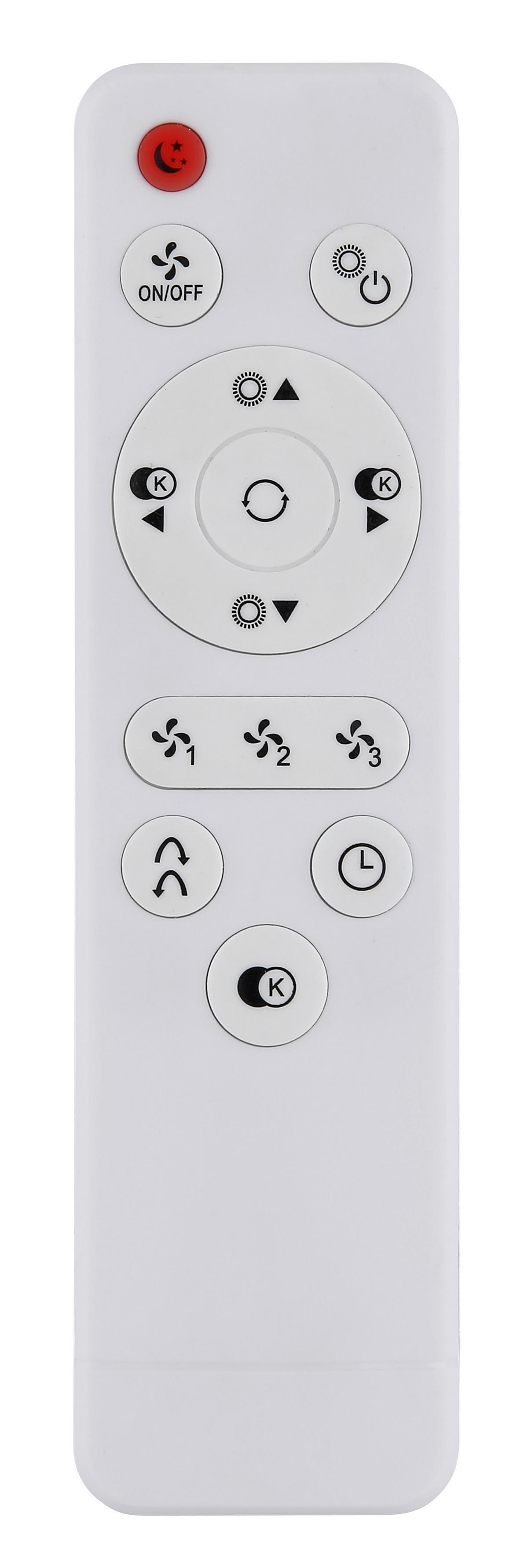 DECKENVENTILATOR 03668 TREVINO - Dunkelbraun/Opal, Konventionell, Kunststoff/Metall (49/13cm) - Globo