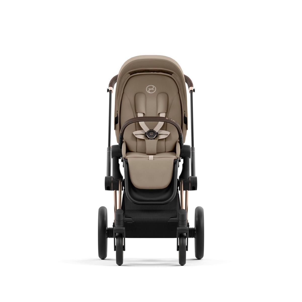 SIEDZISKO DO WÓZKA SPACEROWEGO PRIAM SEAT PACK - beżowy, Basics, tkanina (92/60/109cm) - cybex PLATINUM