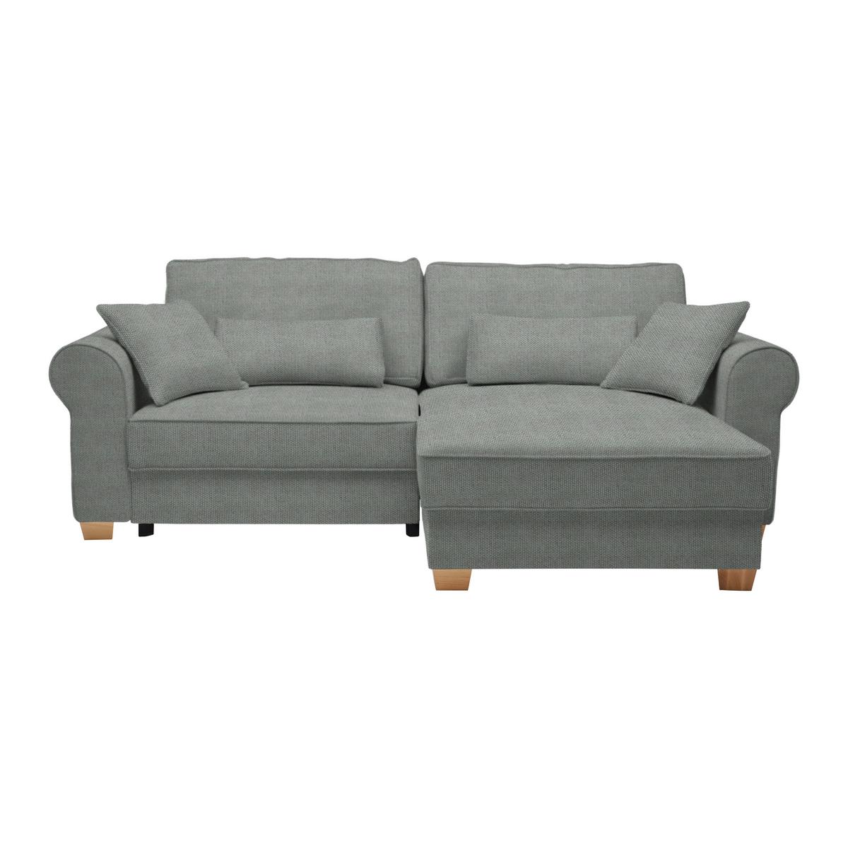Wohnlandschaft Angelo Grau - Grau, MODERN, Holz/Holzwerkstoff (255/92/185cm) - Mömax