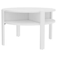Klubska Miza Tobago, Bela - bela, Romantika, leseni material (74,4/74,4/45,5cm) - Ti'me