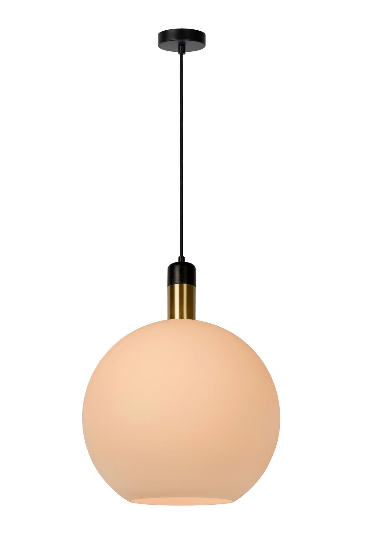 LAMPA WISZĄCA 34438/40/61 JULIUS - biały, Basics, szkło (40/40/130cm) - Lucide