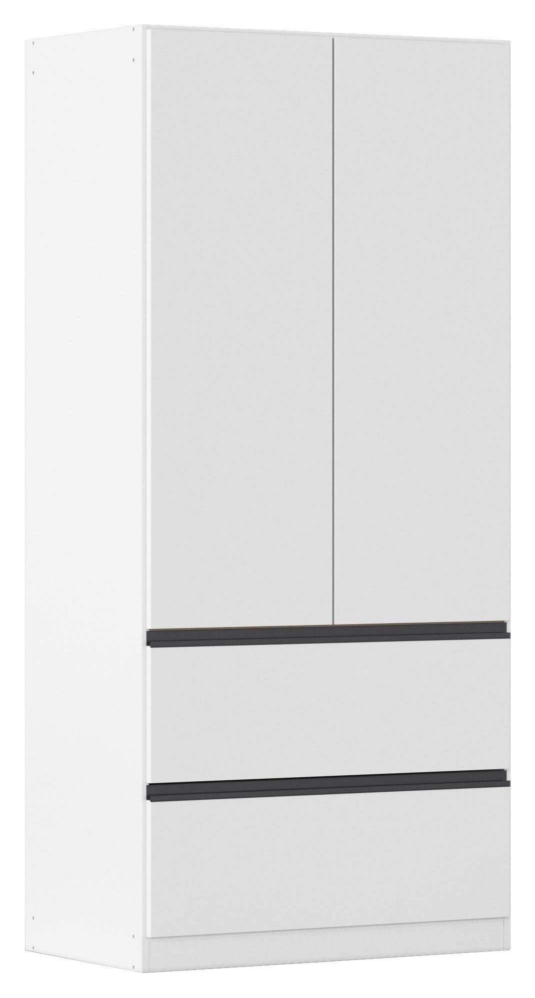 Omara S Klasičnimi Vrati Costa, Bela, Siva - siva/bela, Moderno, leseni material (91/197/54cm) - Rauch Möbel