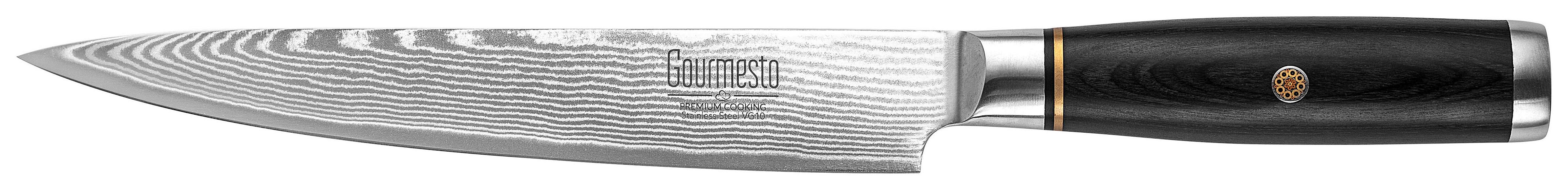Fleischmesser Profi Line in Silberfarben - Silberfarben, MODERN, Holz/Holzwerkstoff (32cm) - Gourmesto