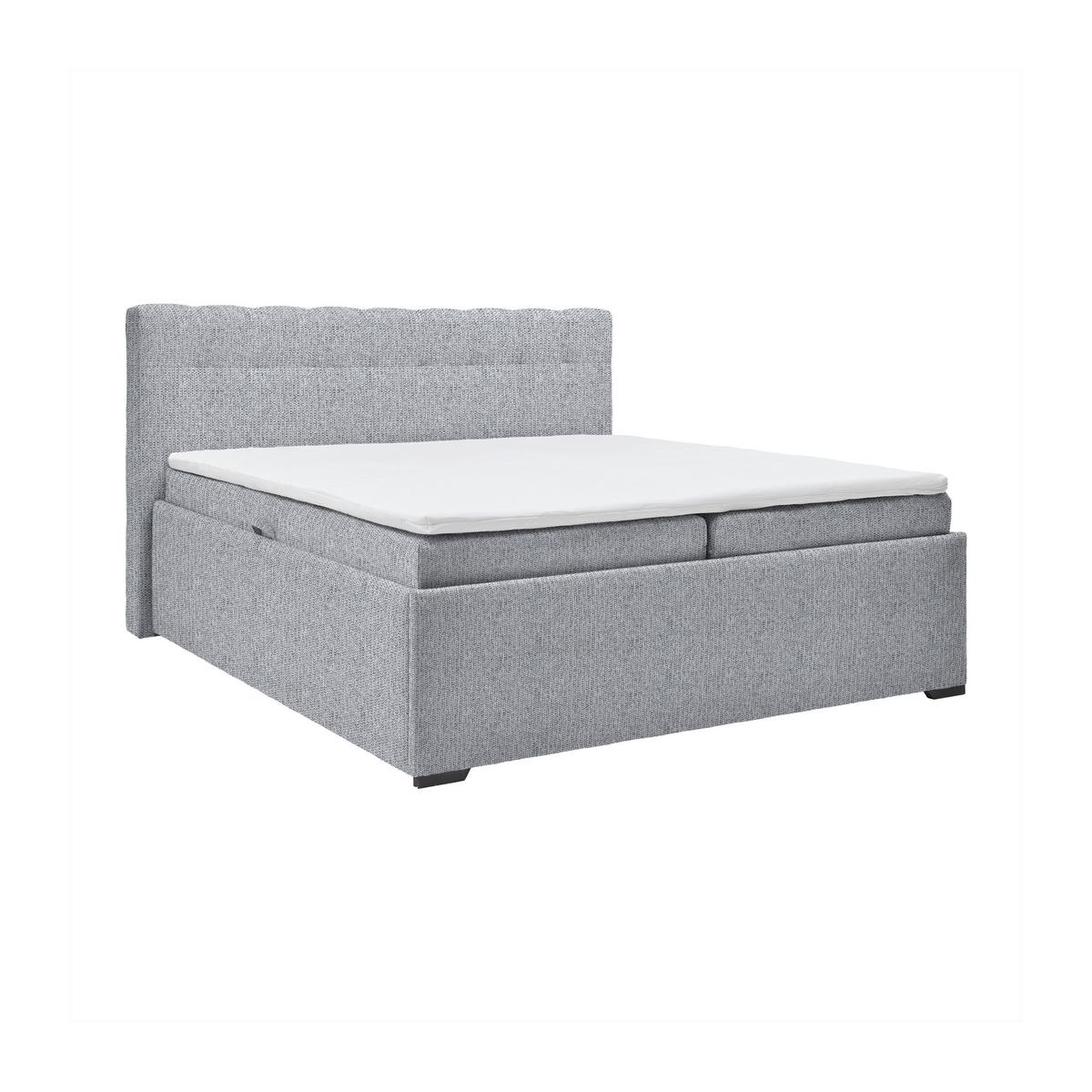 Polsterbett Thor in Dunkelgrau ca. 160x200cm - Dunkelgrau/Anthrazit, KONVENTIONELL, Textil (160/200cm) - Mömax