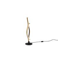 LED-Tischleuchte Blaze Schwarz/Messingfarben - Messingfarben/Schwarz, Design, Metall (13,5/48cm) - Trio Leuchten