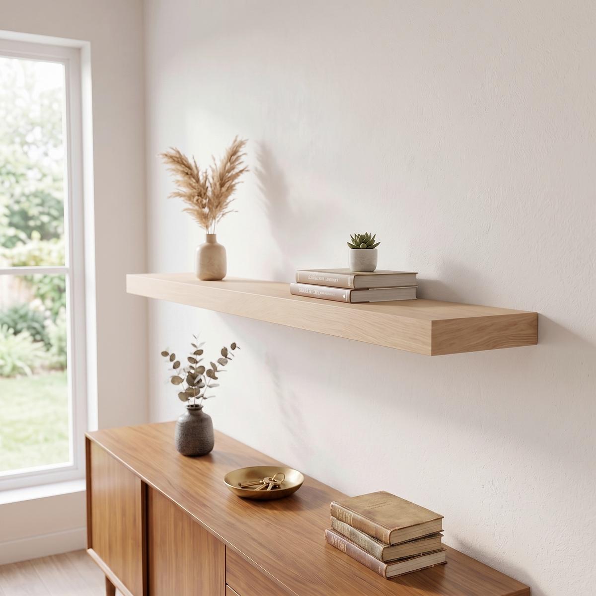 Poliță De Perete Summer - Modern, material pe bază de lemn (150/6/25cm) - Modern Living