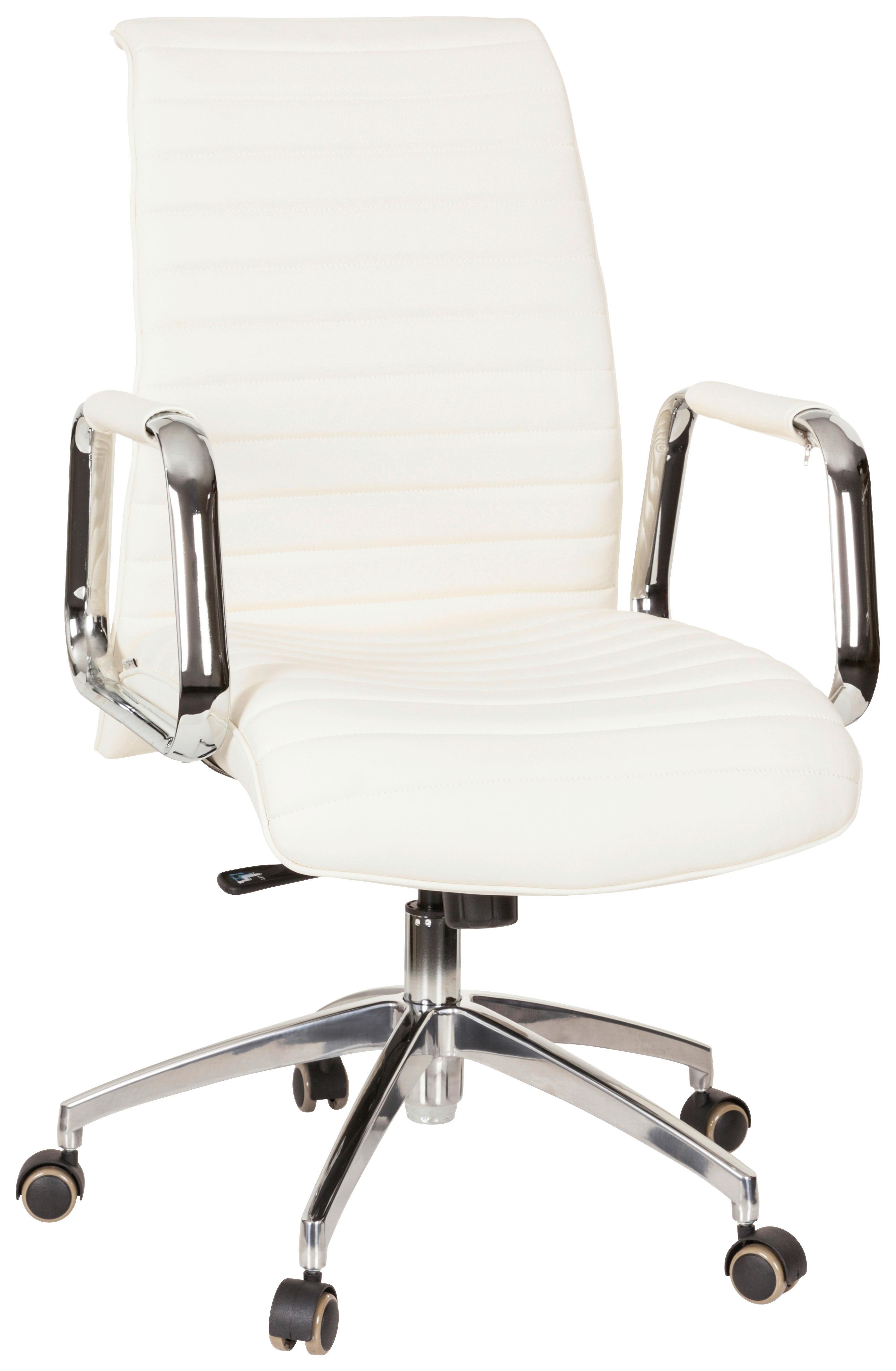 Pisarniški Stol Aspera 10, Krem Barva - srebrne barve/krem barve, Moderno, kovina/umetna masa (59/114/50cm) - MID.YOU