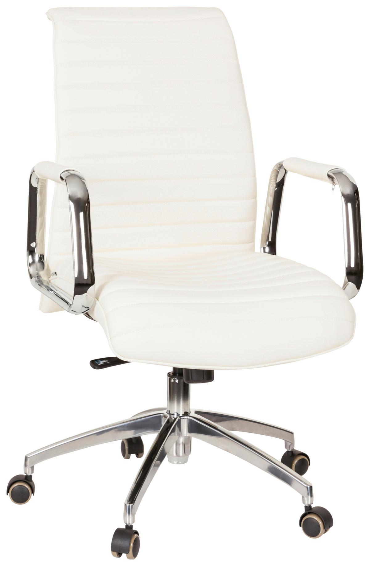 Pisarniški Stol Aspera 10, Krem Barva - srebrne barve/krem barve, Moderno, kovina/umetna masa (59/114/50cm) - MID.YOU