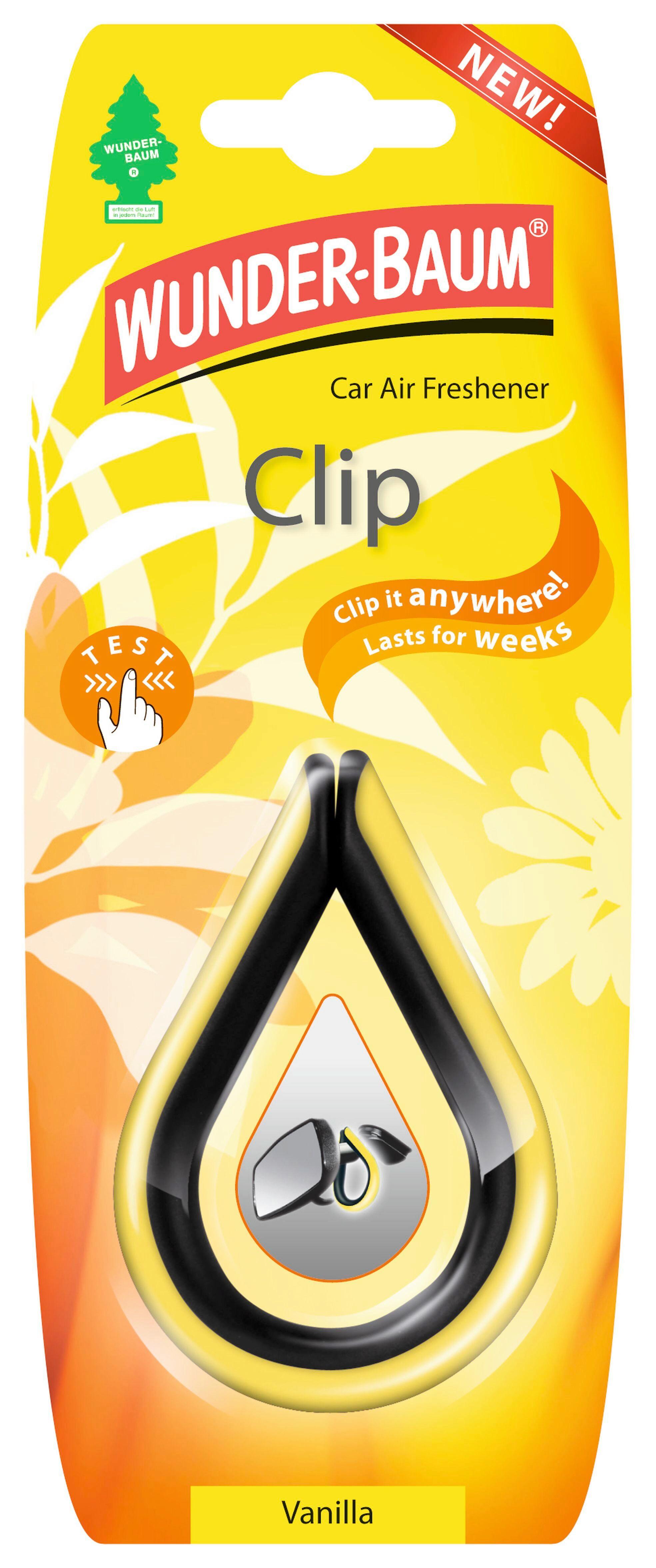Autóillatosító Wunderbaum Vanília - sárga/fekete, műanyag
