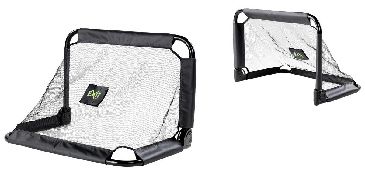 Nogometni Gol Exit Pico, 2 Kos - črna, Konvencionalno, kovina/umetna masa (90/60/60cm) - EXIT Toys