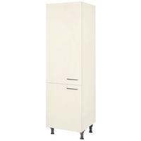 Geschirrschrank Touch Magnolie - Edelstahlfarben/Magnolie, MODERN, Holzwerkstoff/Metall (60/216,6/58cm) - Nobilia