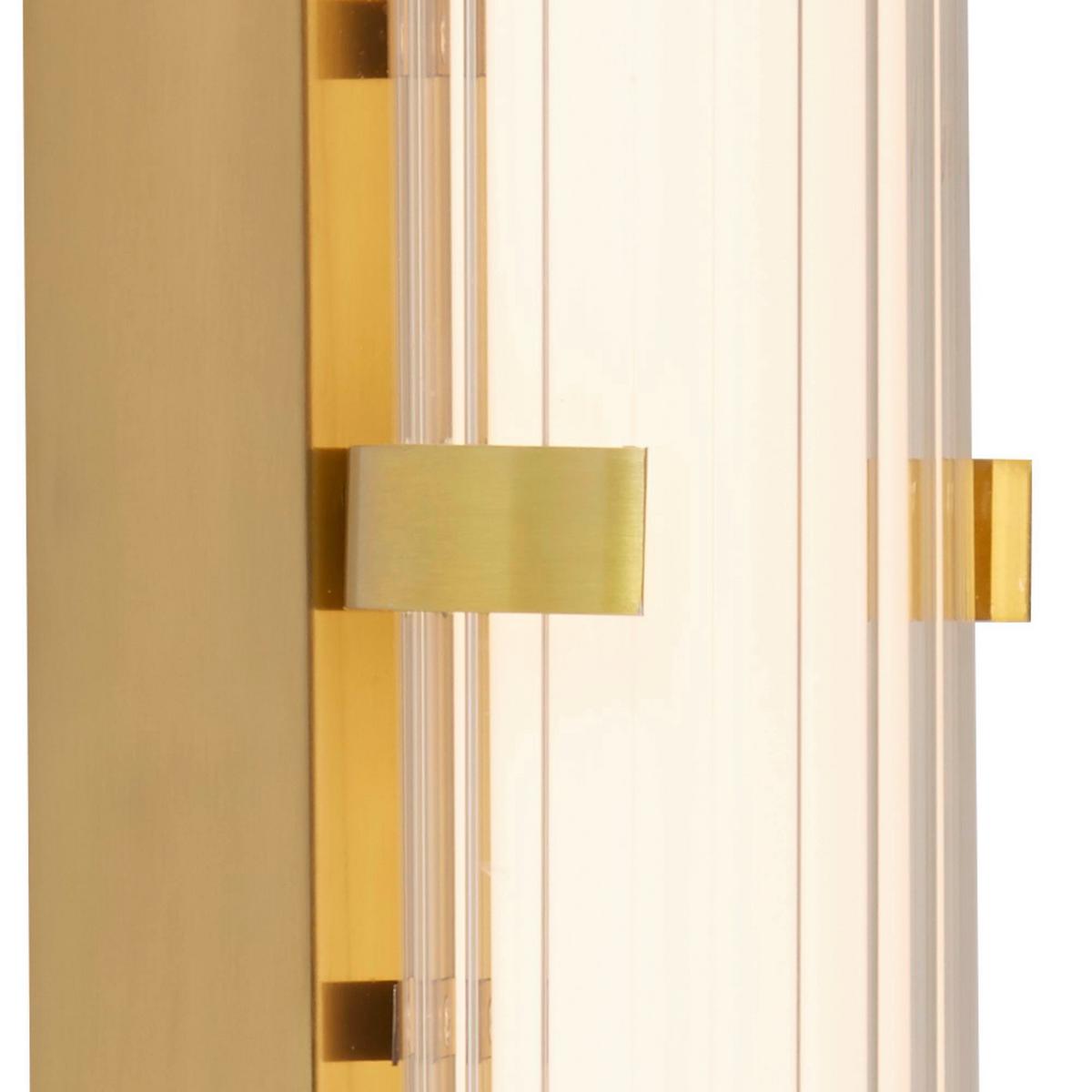 Fürdőszobai Falilámpa 63126-1go - aranyszínű/fehér, Design, üveg/fém (90/63cm)