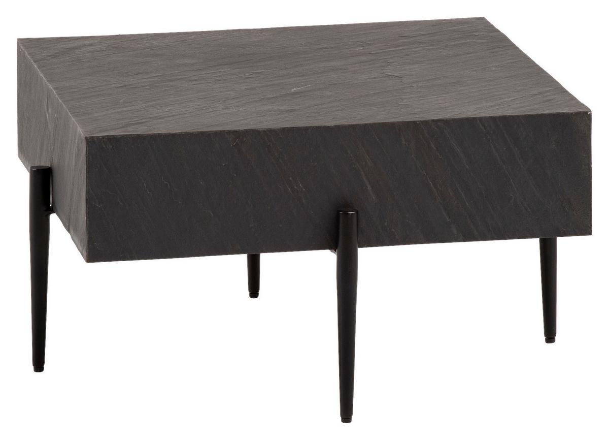 Klubska Miza Wl6.792 - črna/antracit, Design, kovina/umetna masa (64/64/35cm) - MID.YOU