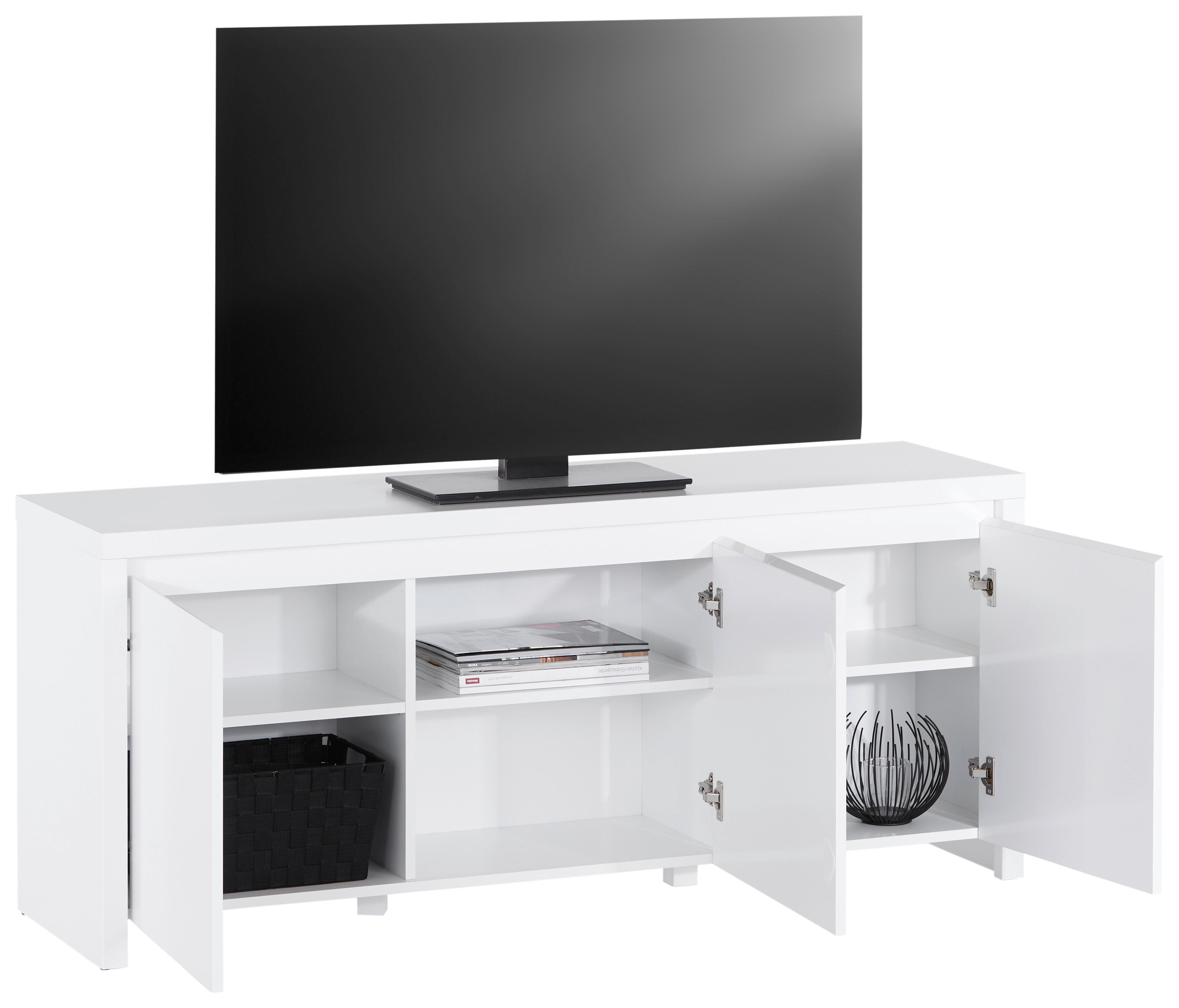 Mizica Za Hi-fi Naprave Larios, Bela - bela, Moderno, leseni material (143,2/61/40cm)