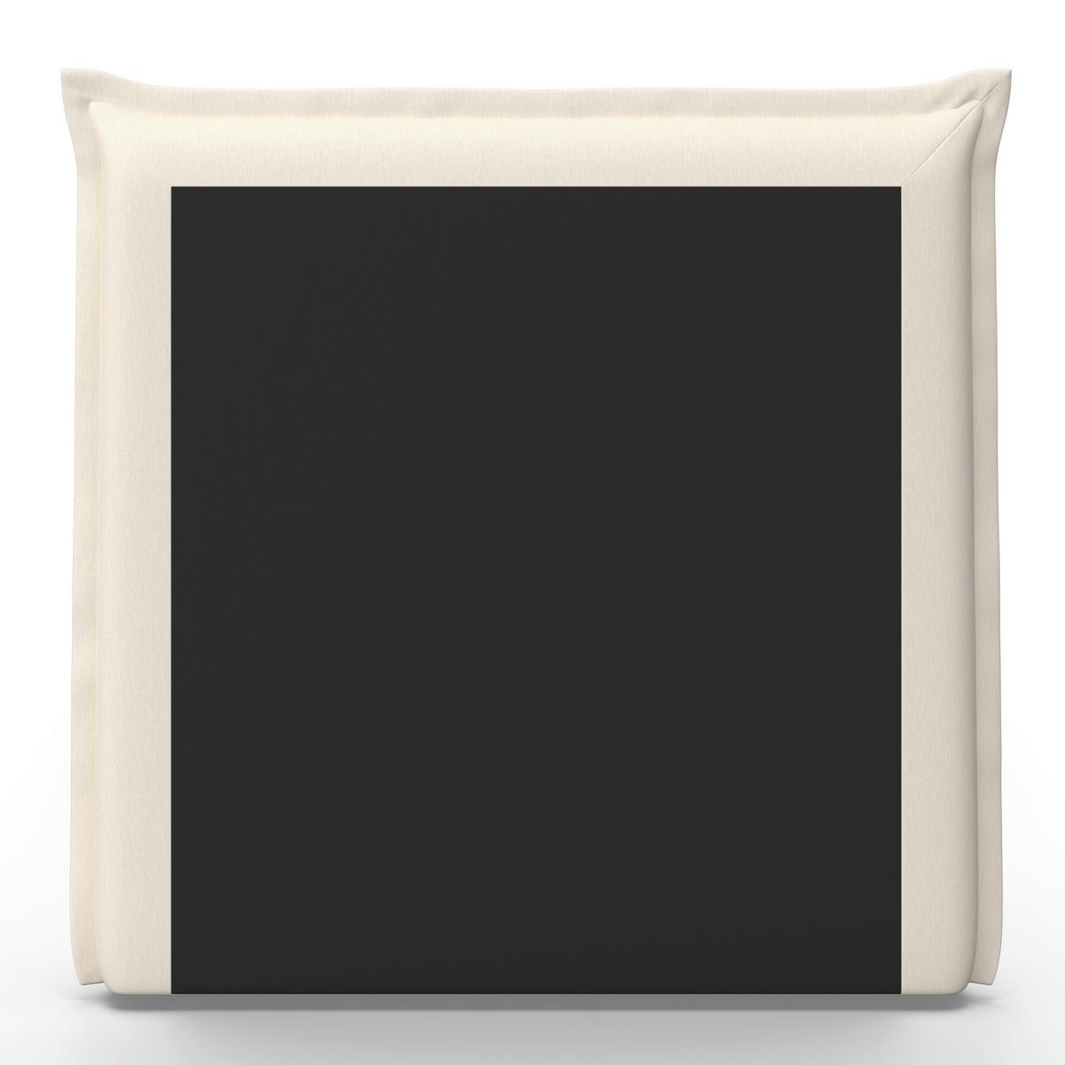 Boxbett Polo ca. 90x200 cm Elfenbein mit Topper - Elfenbein/Schwarz, MODERN, Holz/Kunststoff (90/200cm) - Bessagi Home