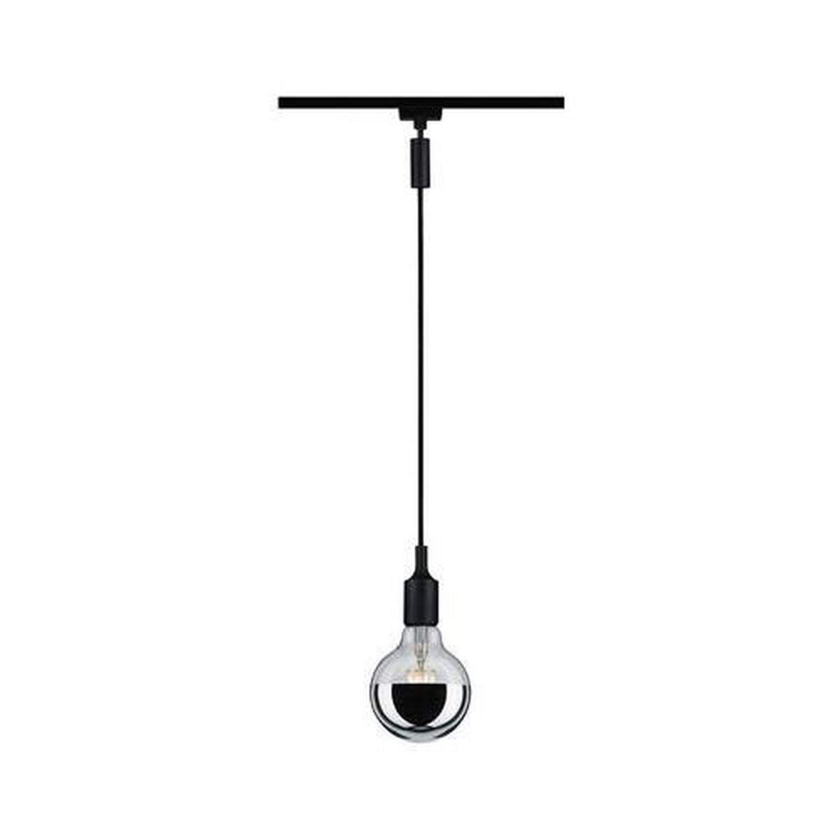 Schienensystem-Adapter Urail in Schwarz - Schwarz, Design, Kunststoff/Metall (2,3/12cm) - Paulmann