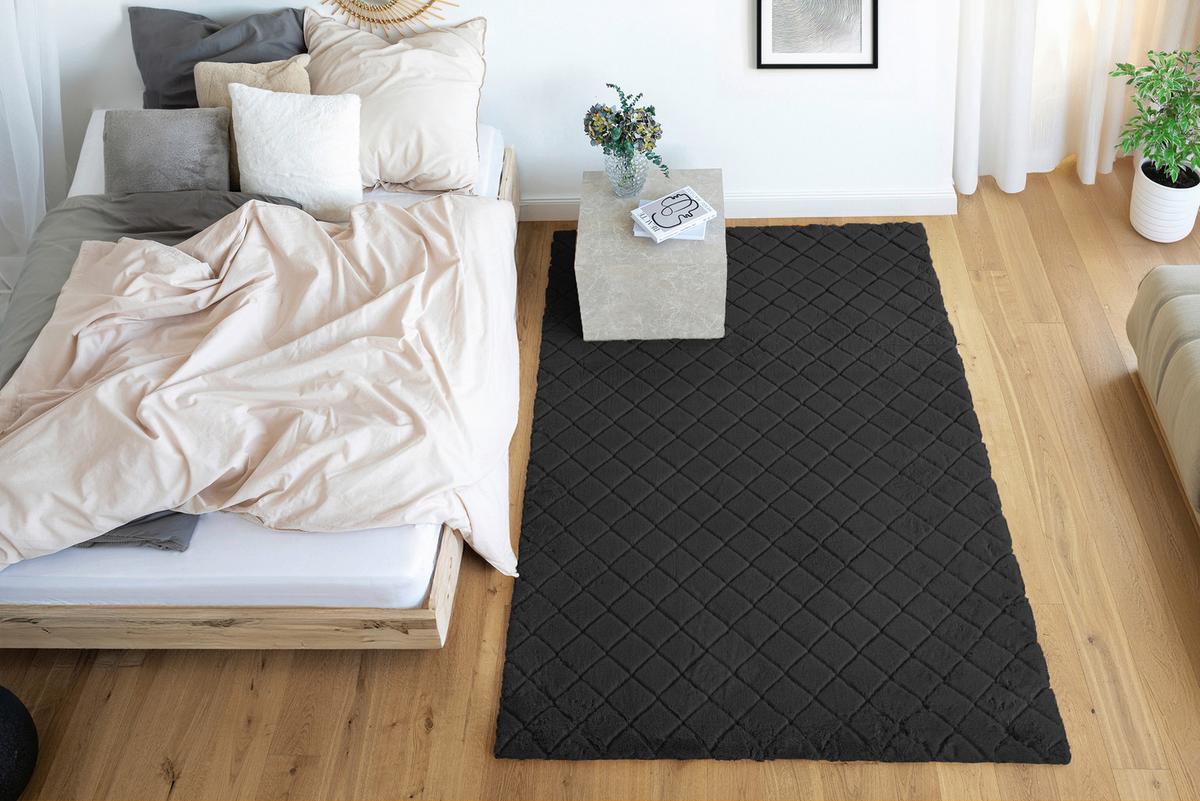 HOCHFLORTEPPICH IMALA 125 SCHWARZ 200 X 290 CM - Schwarz, Basics, Textil (200/290cm) - Kayoom