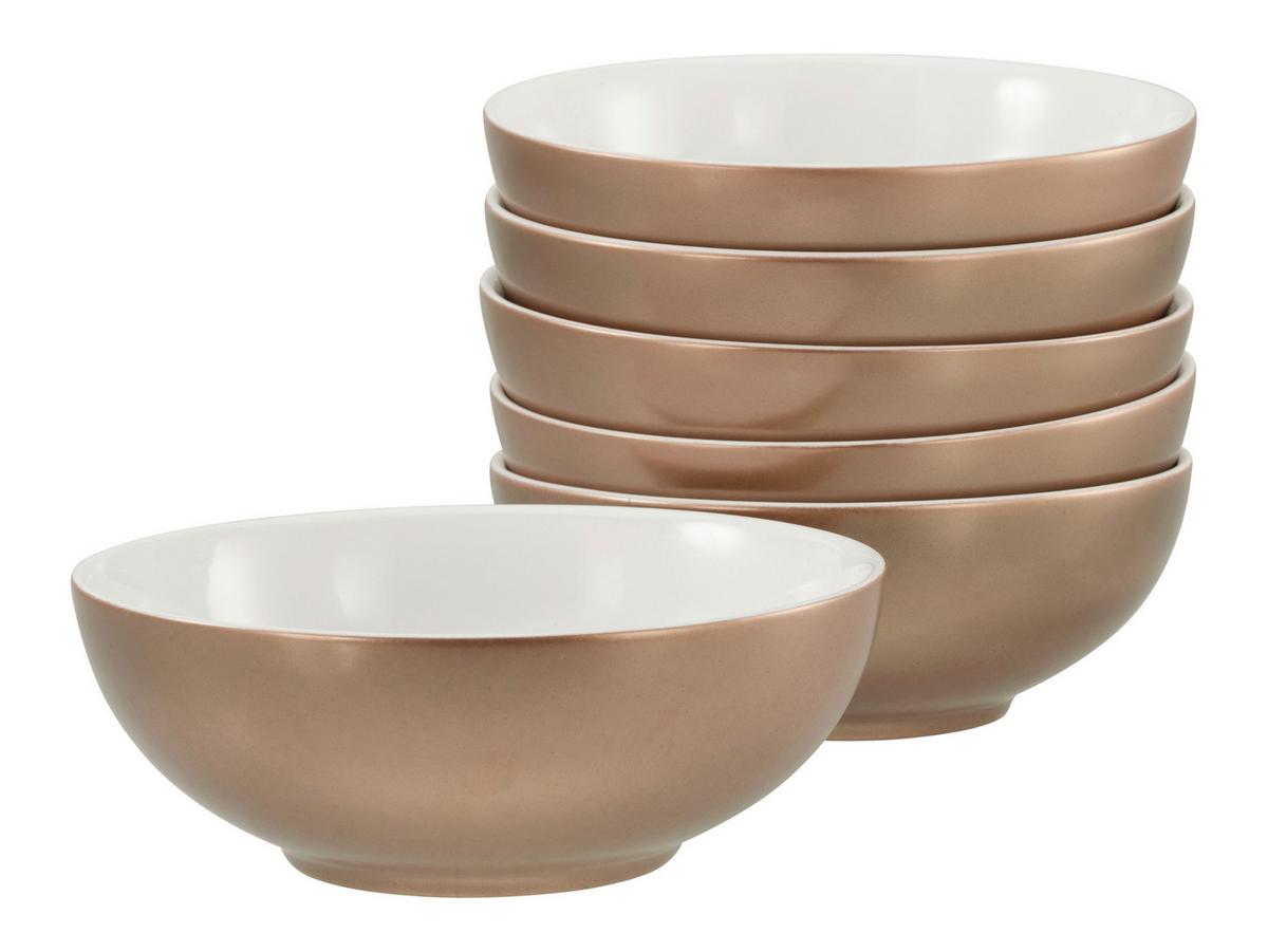 Set Skodelic Za Kosmiče Golden Days White, 6-Delni - zlate barve/bela, Basics, keramika (16cm) - Creatable