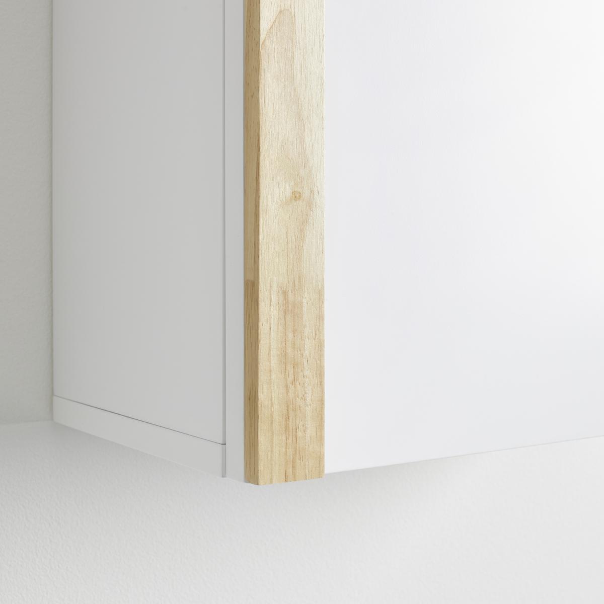 Hängeschrank Rico Weiß ca. 42x66x20 cm - Naturfarben/Weiß, MODERN, Holz (42/66/20cm) - Bessagi Home