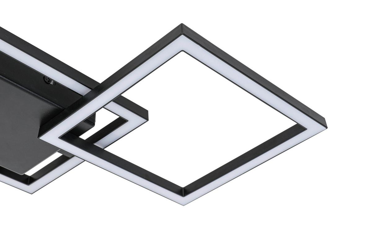 Led Mennyezeti Lámpa Rauta - fekete, Modern, műanyag (63/27,5/4,5cm) - Mömax