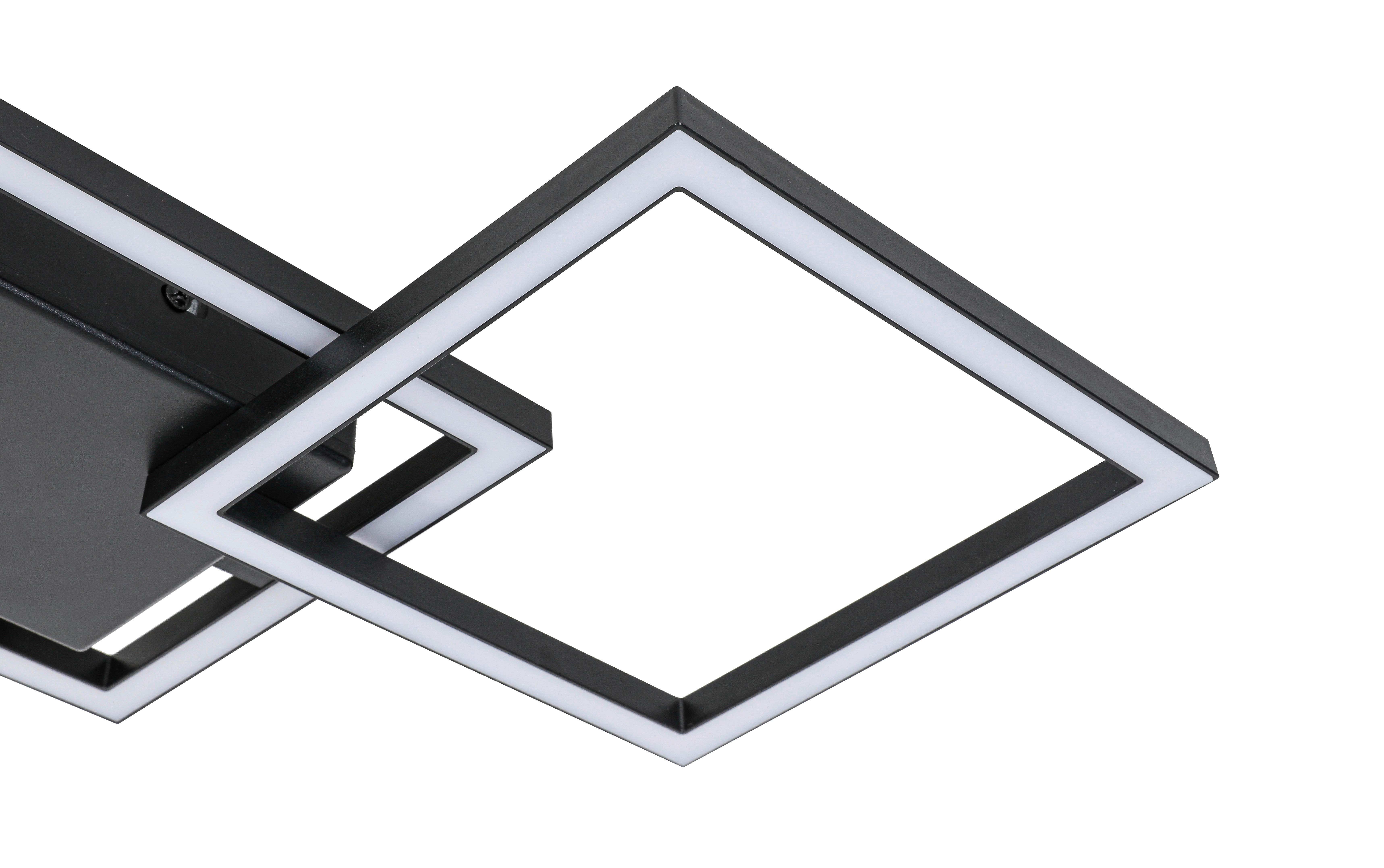 LED-TAKLAMPA RAUTA - svart, Modern, plast (63/27,5/4,5cm) - Mömax