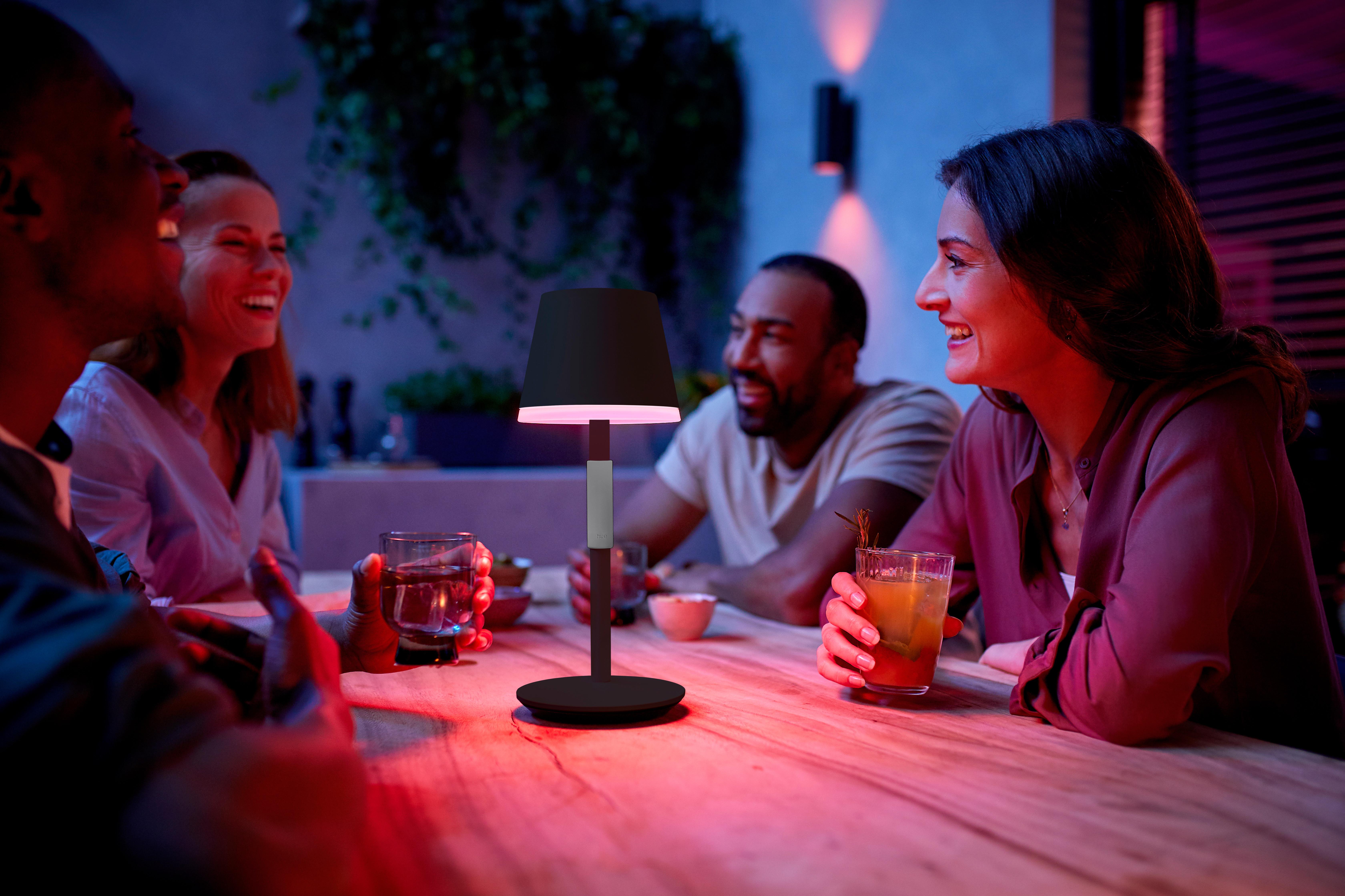 LAMPA STOŁOWA Z AKUMULATOREM 40459500 HUE PHILIPS - czarny, Design, metal (14,2/35cm) - Philips HUE