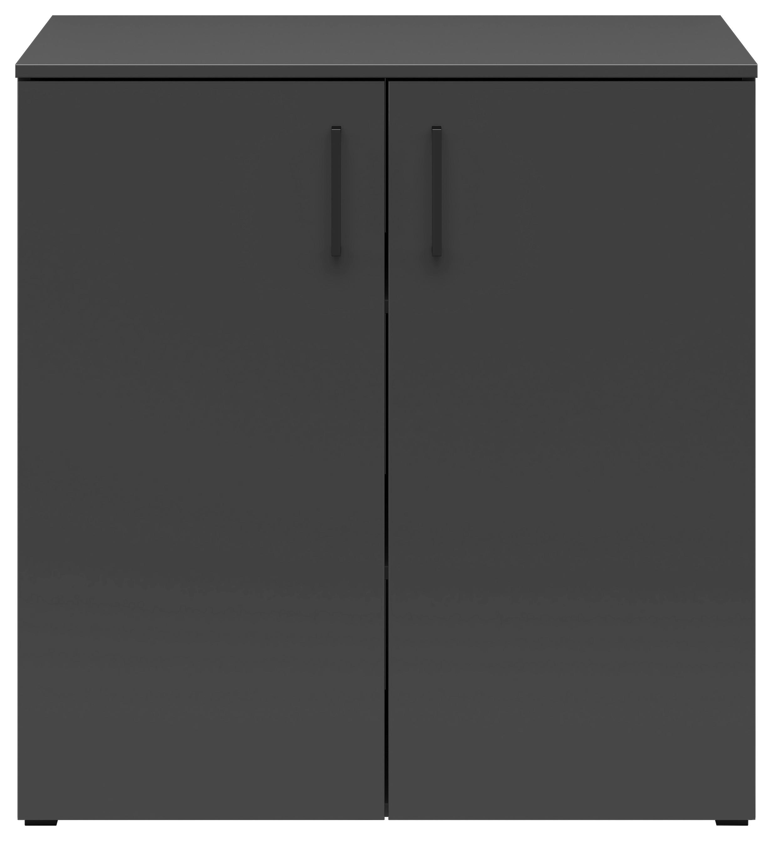 Kommode Multistauraum Graphitfarben - Anthrazit/Graphitfarben, Modern, Holzwerkstoff/Kunststoff (80/83/52cm) - Premium Living